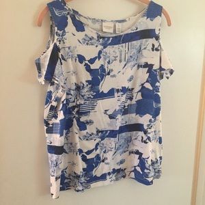Chico’s cold shoulder top Size 1